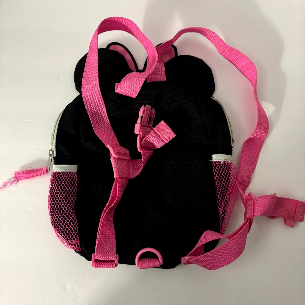 Disney Minnie Mouse Toddler Backpack Pink Polka Dot Safety Harness Leash - Picture 4 of 7